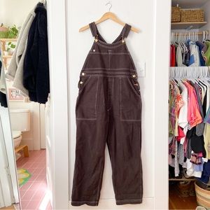 Big Bud Press Overalls in Espresso Brown, size M